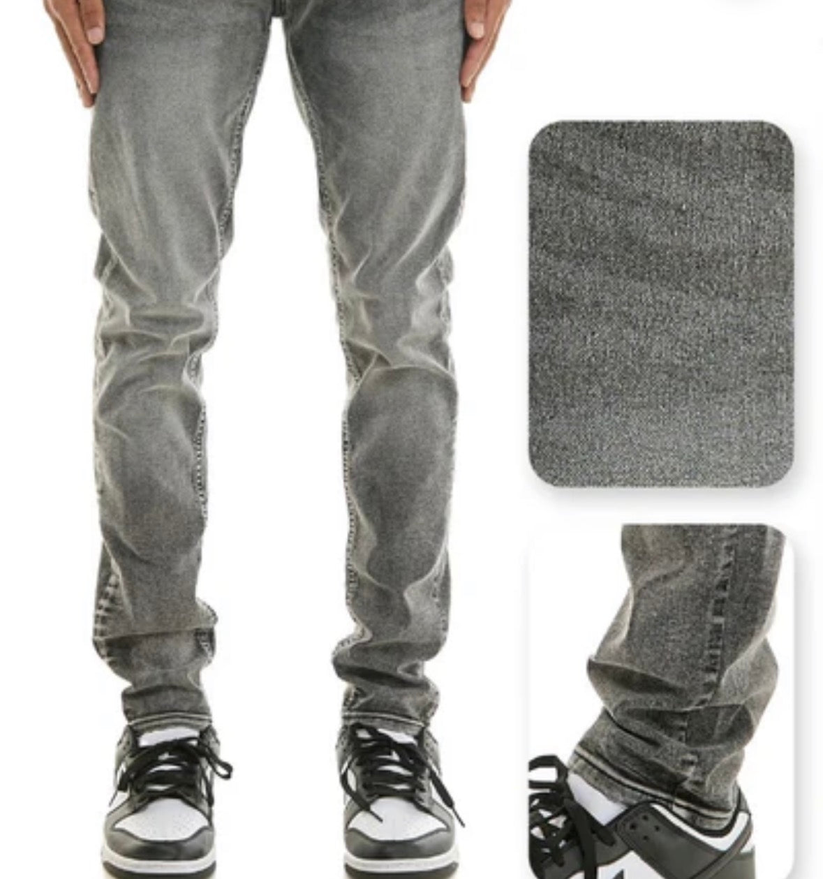KDNK- SK103 -Medium Grey Skinny Jean