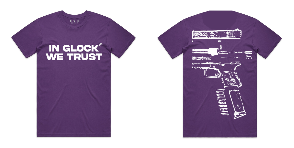 Beast - Purple "In Glock We Trust" Shirt