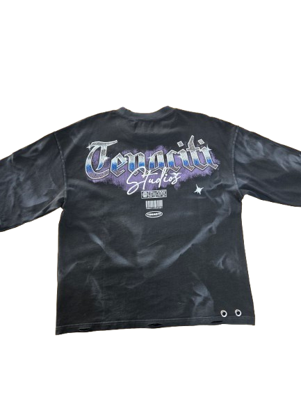 TENACITI - Black "Retro Skull" Shirt