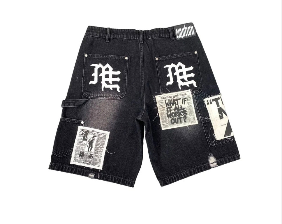 Mixed Emotions - Black "AI" Shorts