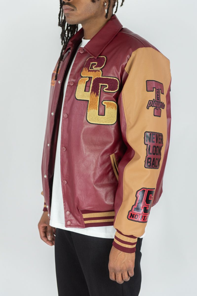 Rebel Minds - Superior Maroon  Varsity Jacket