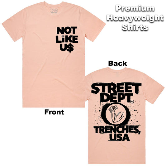 Street Dept -  Pink “Not Like Us” Shirt