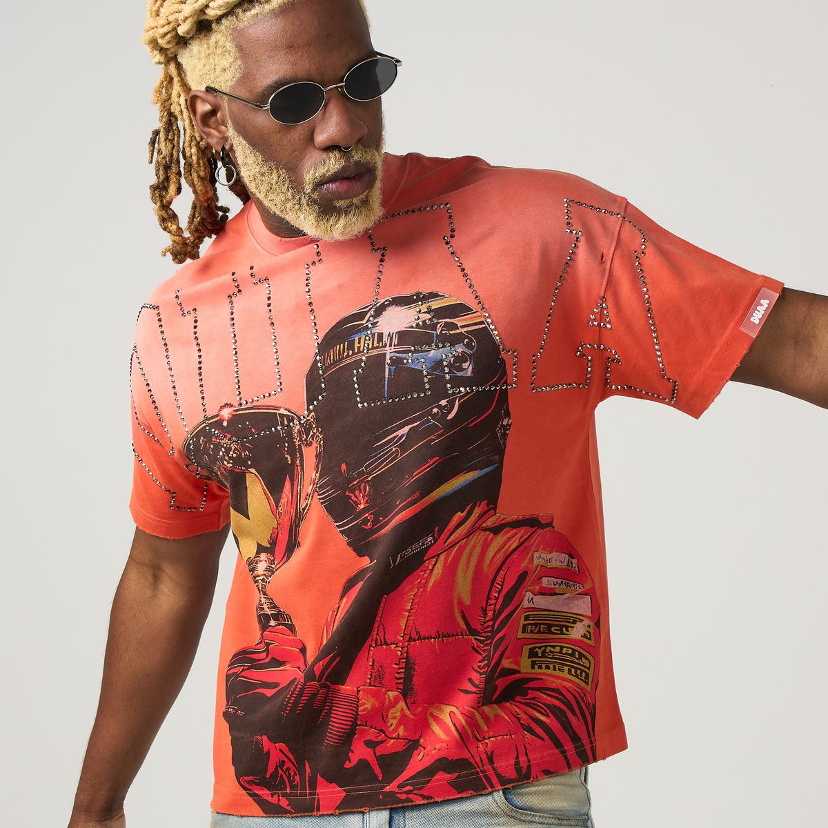 Duaa - Orange "Driver" Shirt