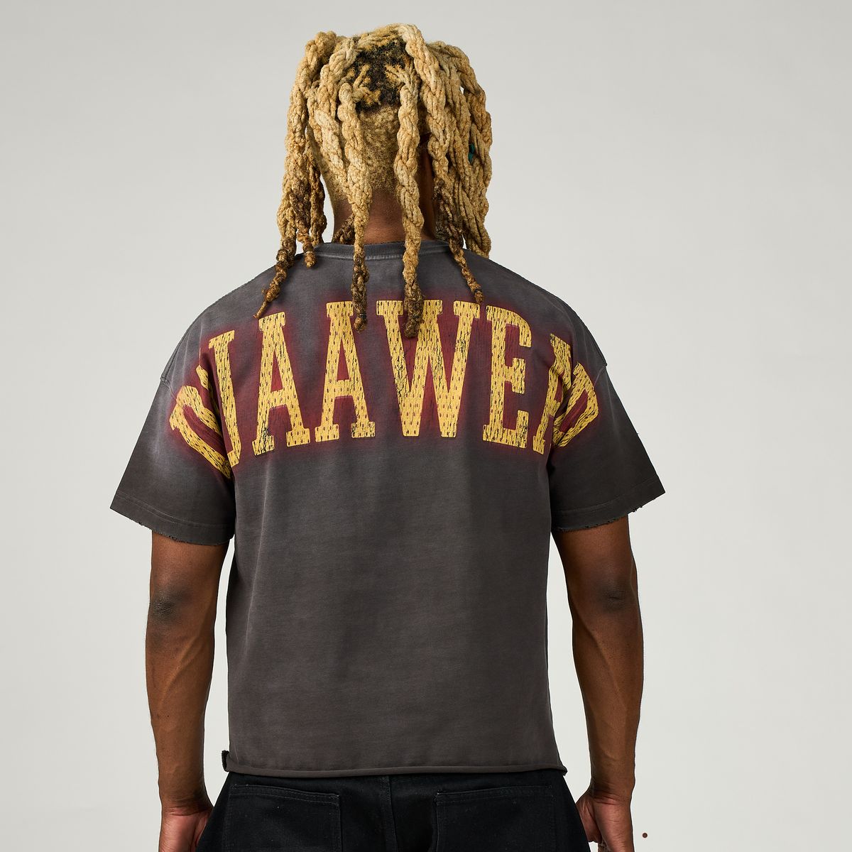 Duaa - Black Wash "Flame Shot" Shirt