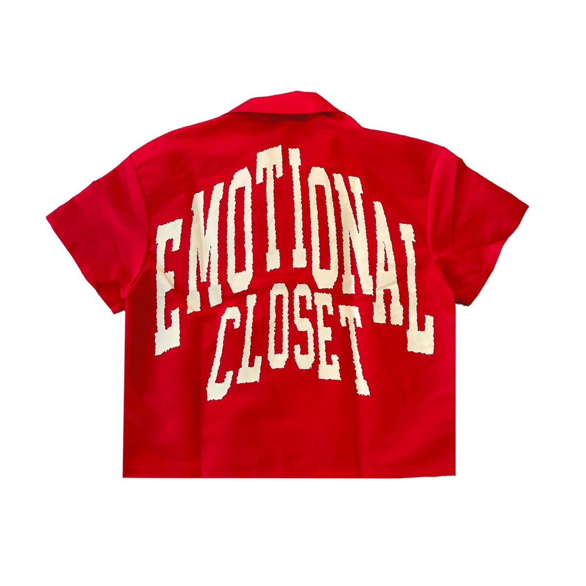Mixed Emotion - Red “Backyard” Nylon Shirt