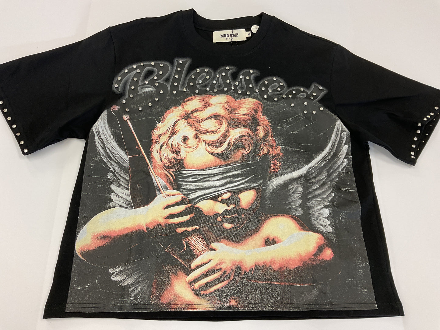 MND GMZ- Black "Blindfold Angel" Shirt