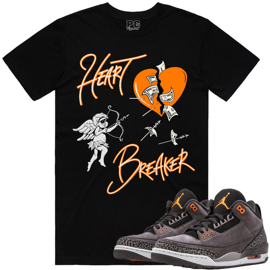 POG - Black/orange “Heart Breaker” Tshirt