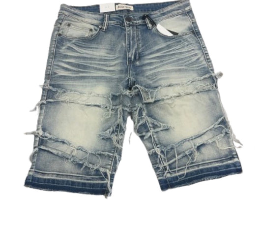 Blind Trust - BTS25370 - Ice Blue Jean Shorts