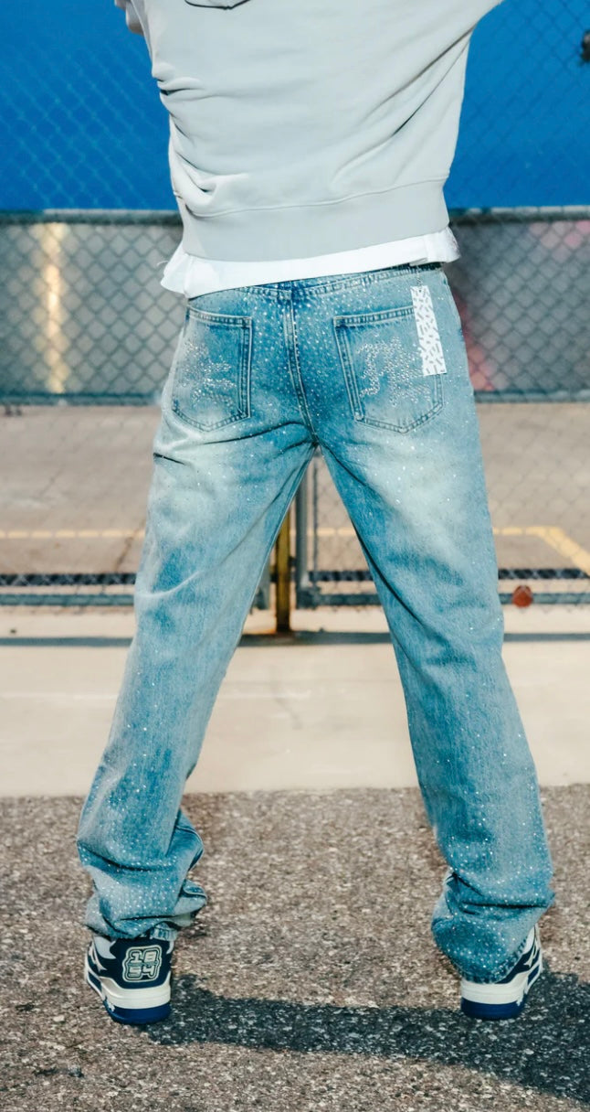 Mixed Emotions - Rhinestone Blue Jeans