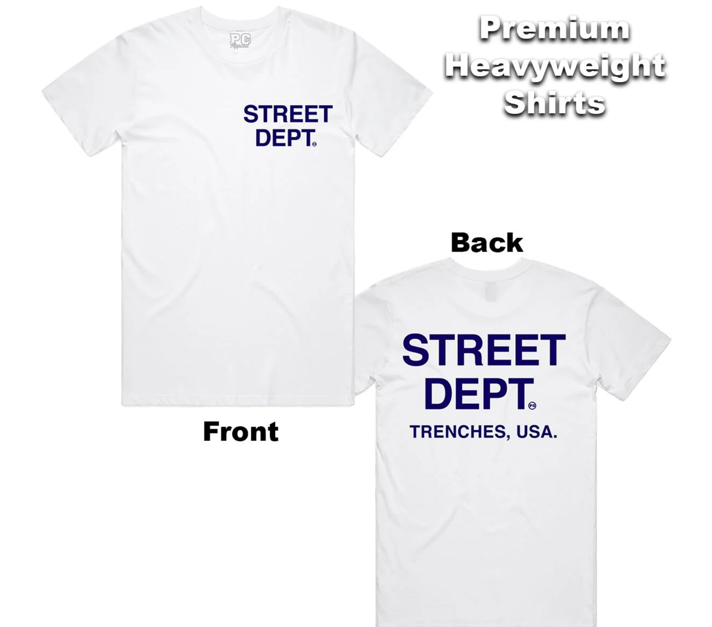 Street Dept - White/Purple “Street Dept“ Shirt