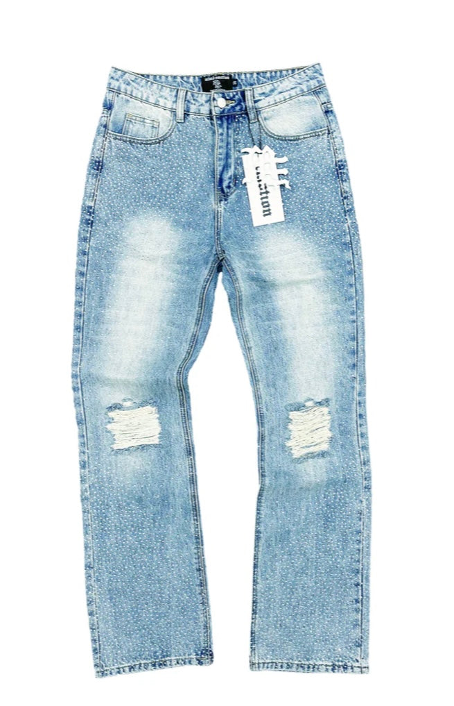 Mixed Emotions - Rhinestone Blue Jeans