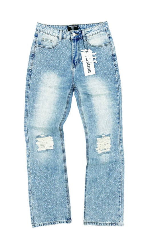 Mixed Emotions - Rhinestone Blue Jeans