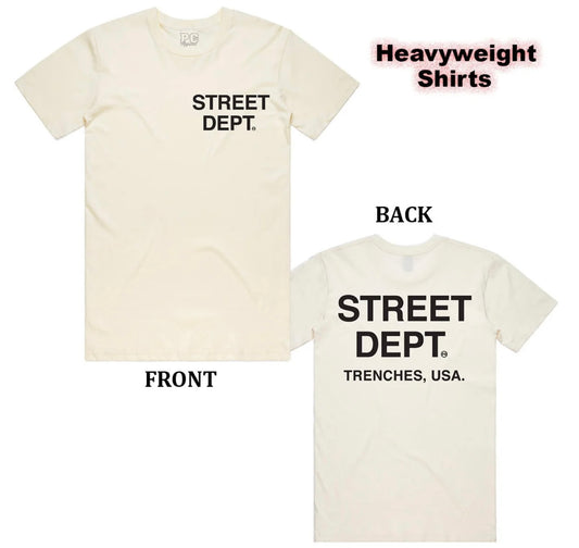 Street Dept-Cream/Black “Street Dept.” Shirt