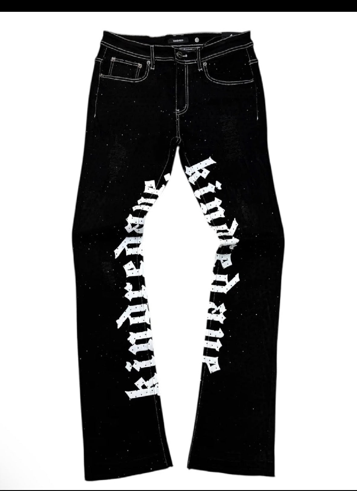 KINDRED - KD2211 - Black Stacked Fit Jeans