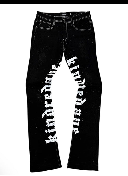 KINDRED - KD2211 - Black Stacked Fit Jeans