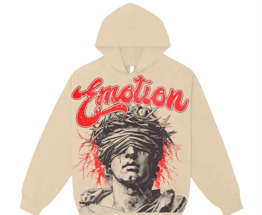 Mixed Emotions - Cream"Blinded" Hoodie