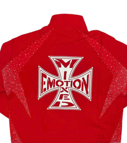 Mixed Emotions - Red "West Coast" Nylon Jacket