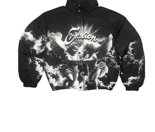 Mixed Emotions - Black "Angel" Puffer Jacket