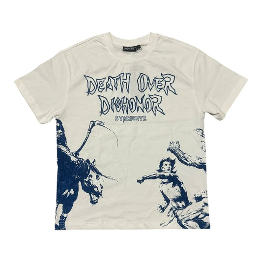 Syndicate - Off White/Navy Blue "Dishonor Over Dishonor" Shirt
