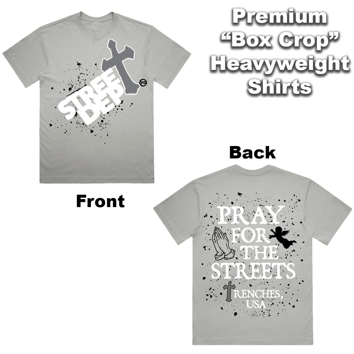 Street Dept - Grey "Silver Cross"Shirt
