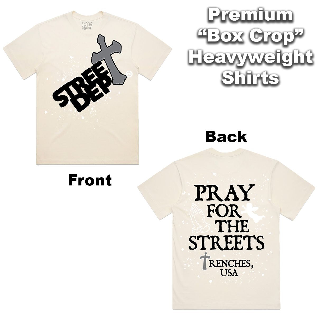 Street Dept - Cream/Black "Silver Cross" Shirt