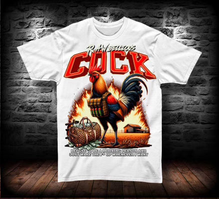 Game Changers -  White "Cock" Shirt