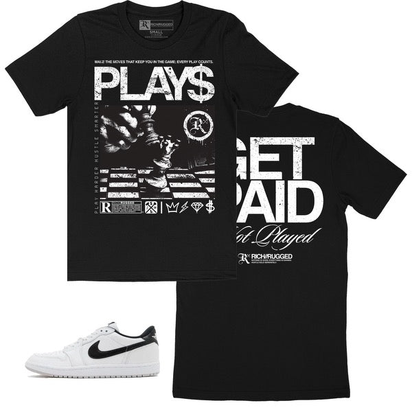 Rich & Rugged - Plays Get Paid Black Tee