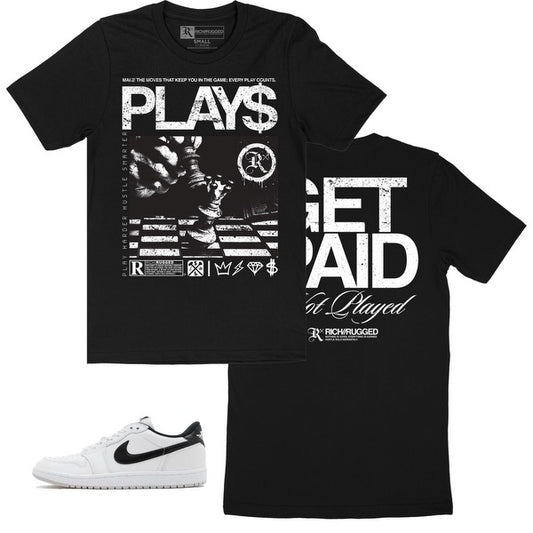 Rich & Rugged - Plays Get Paid Black Tee