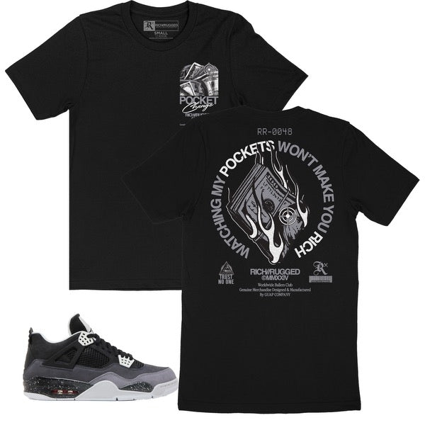 Rich & Rugged - Pocket Change Black Tee