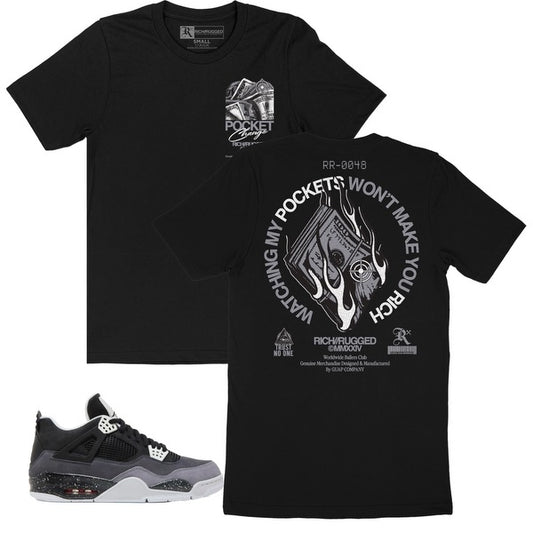 Rich & Rugged - Pocket Change Black Tee
