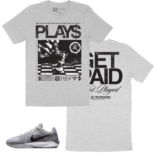 Rich & Rugged - Plays Get Paid Grey T Shirt