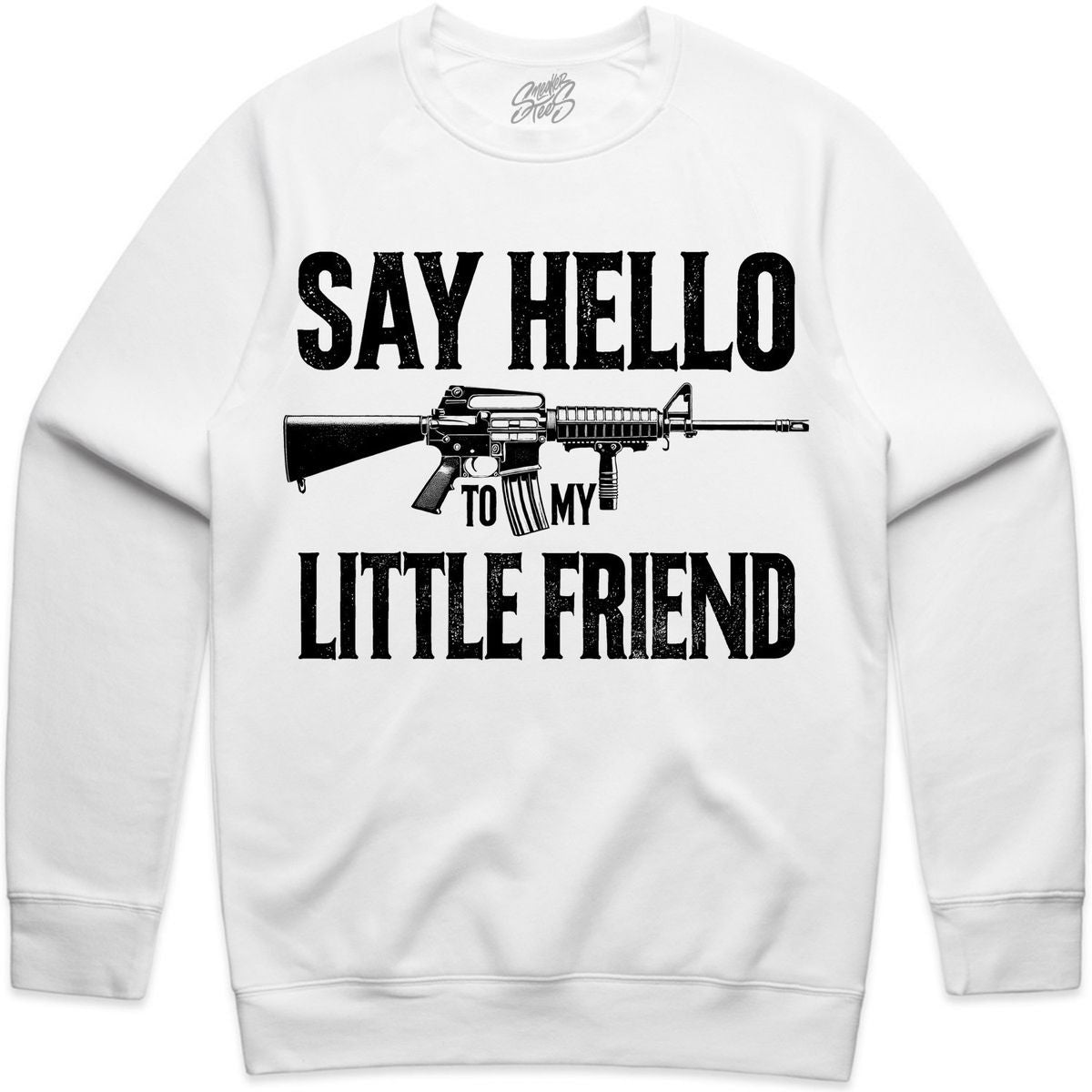 SNKR - Say Hello White Crewneck