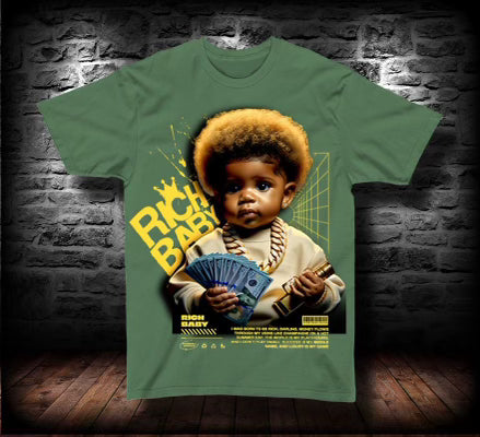 Game Changer - Hunter Green "Rich Baby " Shirt