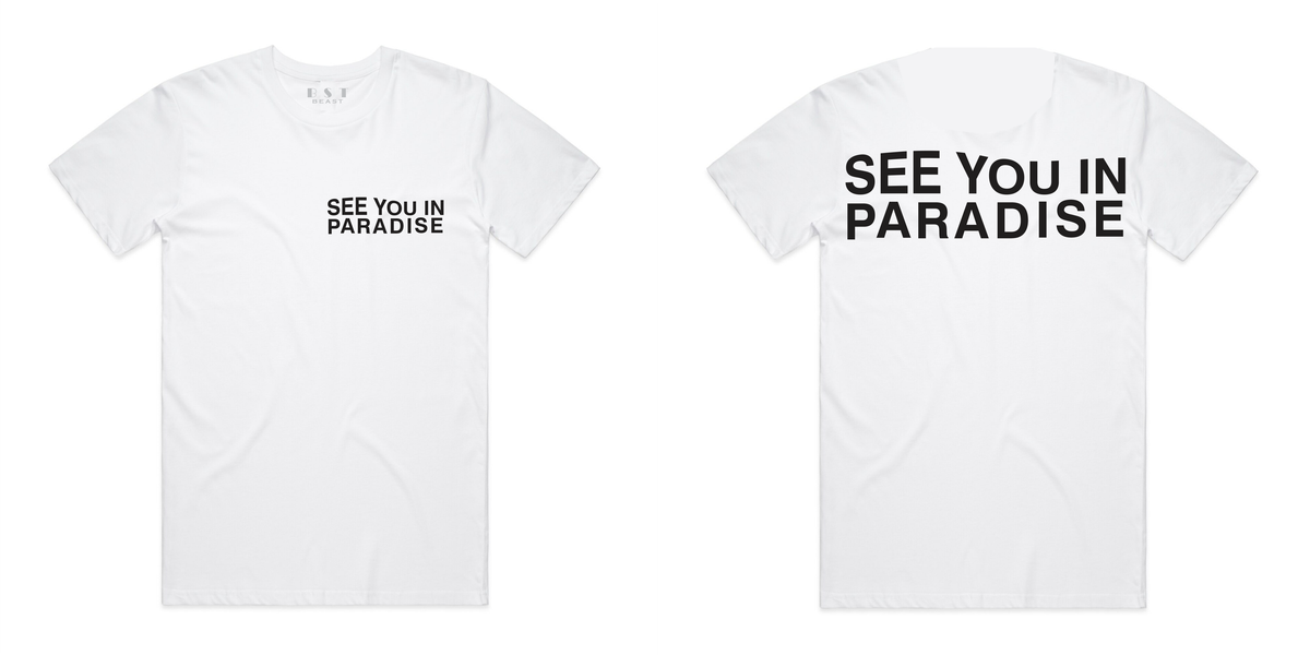 Beast - White "See You In Paradise" Shirt