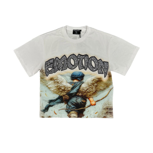 Mixed Emotions - White "Arch Angel Rhinestone" Shirt