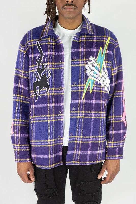 Rebel Minds - Lighting Purple Fleece