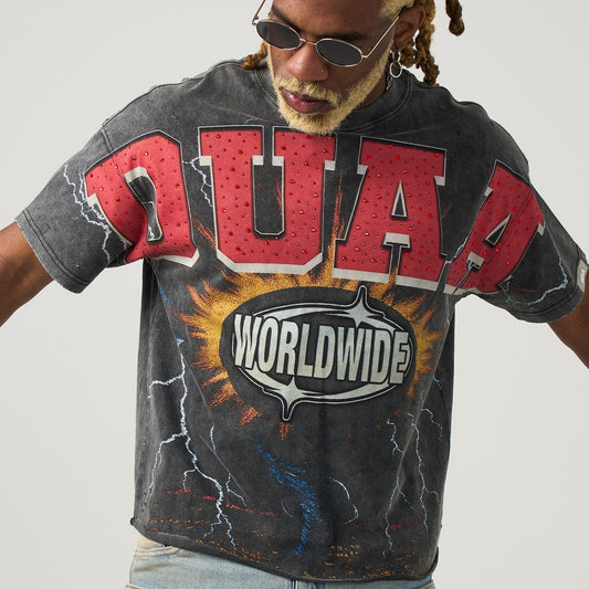 Duaa - Grey "WorldWide" Shirt