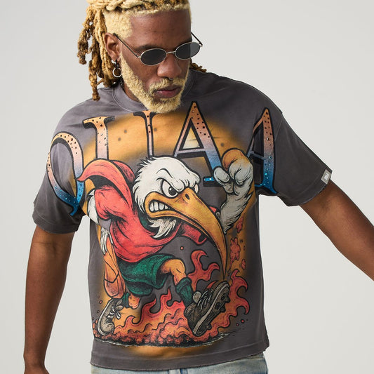 Duaa - Grey "AngryBird" Shirt
