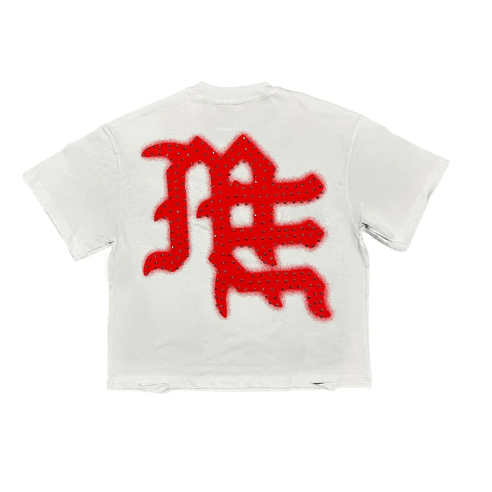 Mixed Emotions - White/Red "Emotions Never Die" Shirt