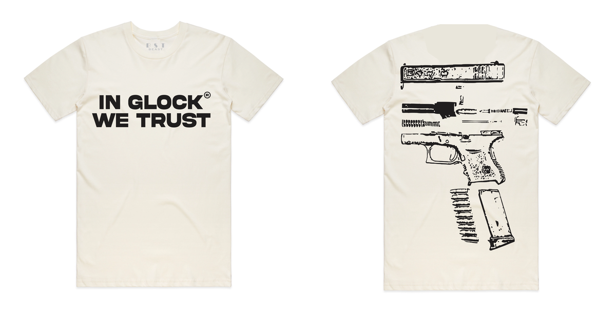 Beast - White "In Glock We Trust" Shirt