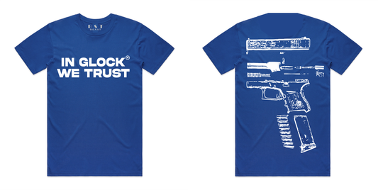 Beast - Royal Blue "In Glock We Trust" Shirt