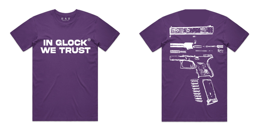 Beast - Purple "In Glock We Trust" Shirt