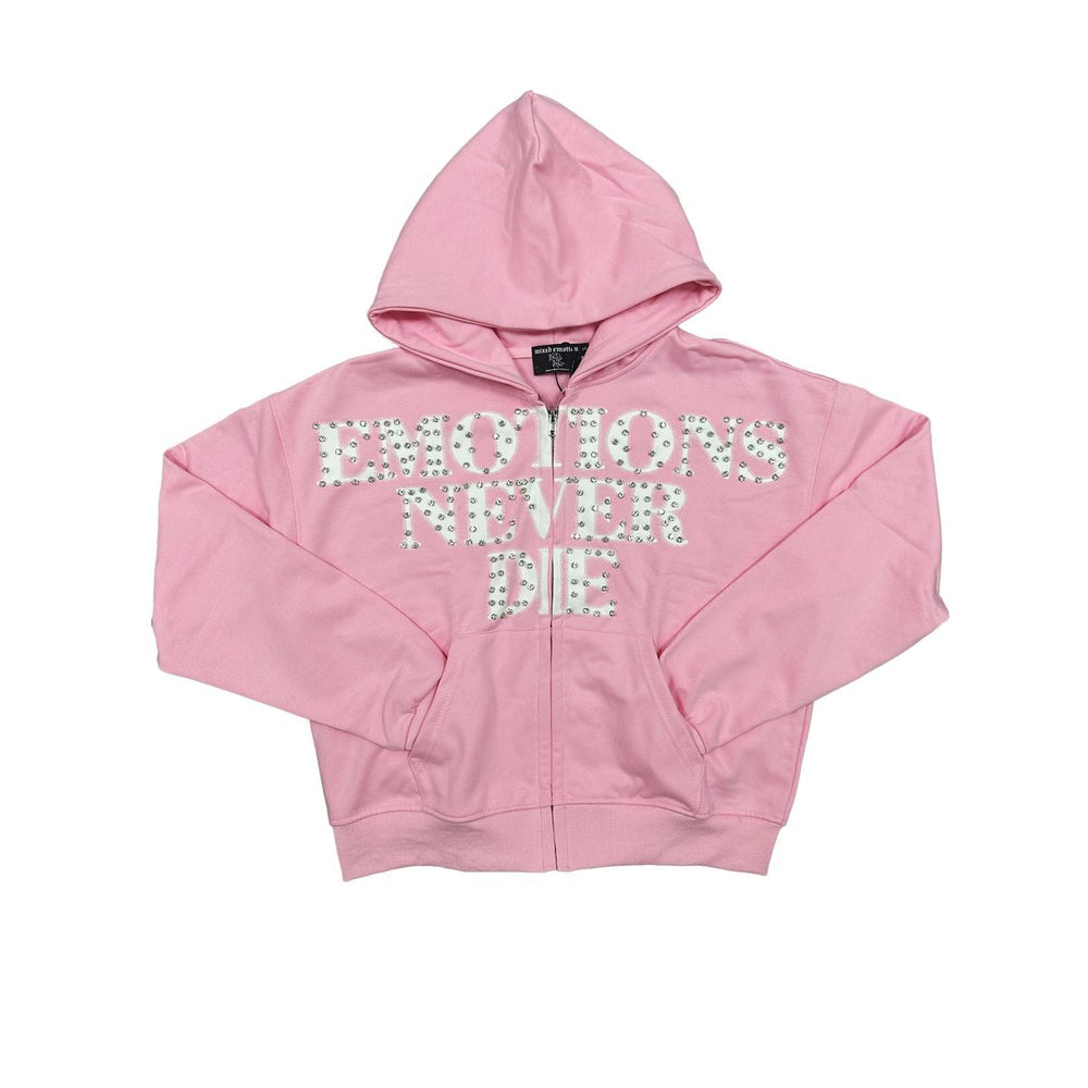 Mixed Emotions - Pink "Emotion Never Die" Hoodie